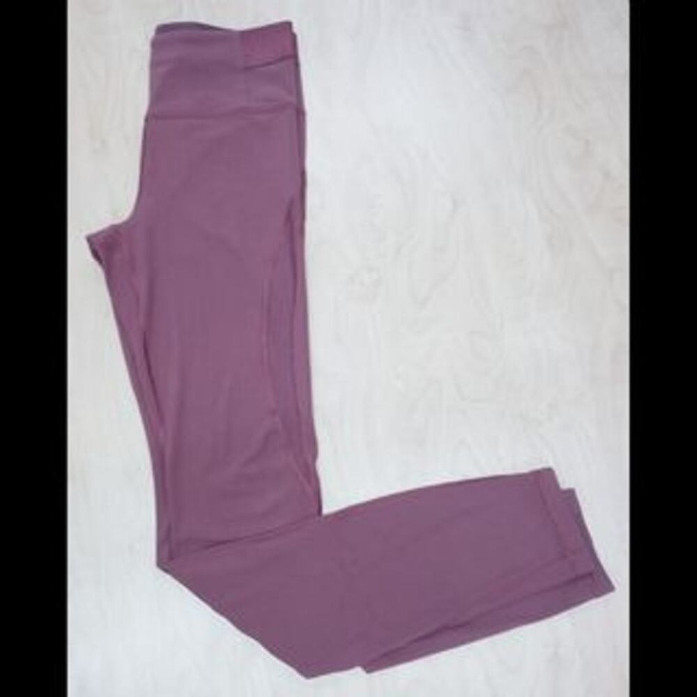 Athleta aura heel tight leggings burnt red size medium yoga active wear sporty